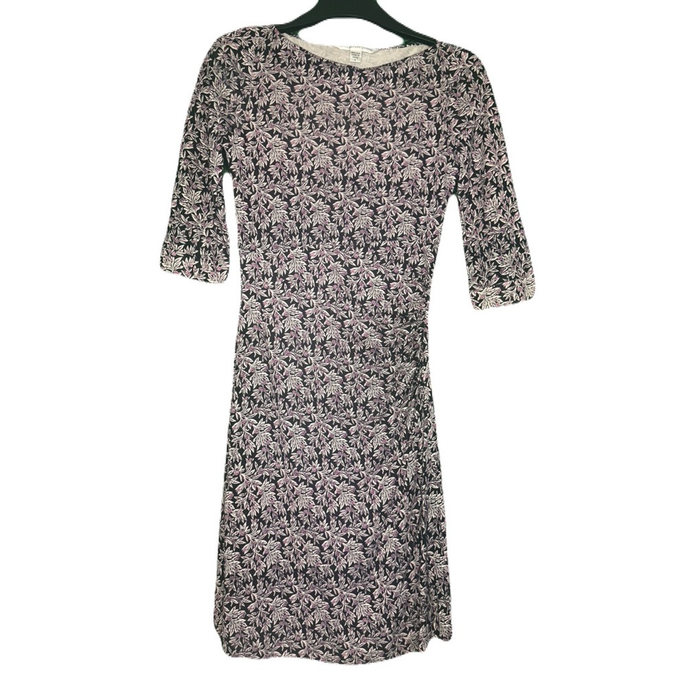 Diane von Furstenberg Women's Size 6 Floral Silk 3/4 Sleeve Dress
